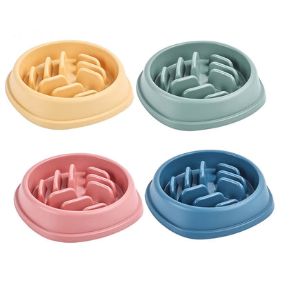 Pet Slow Feeder Bowl for Cats & Dogs