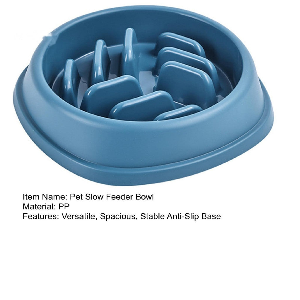 Pet Slow Feeder Bowl for Cats & Dogs