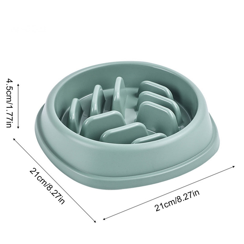 Pet Slow Feeder Bowl for Cats & Dogs
