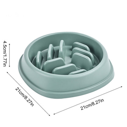 Pet Slow Feeder Bowl for Cats & Dogs