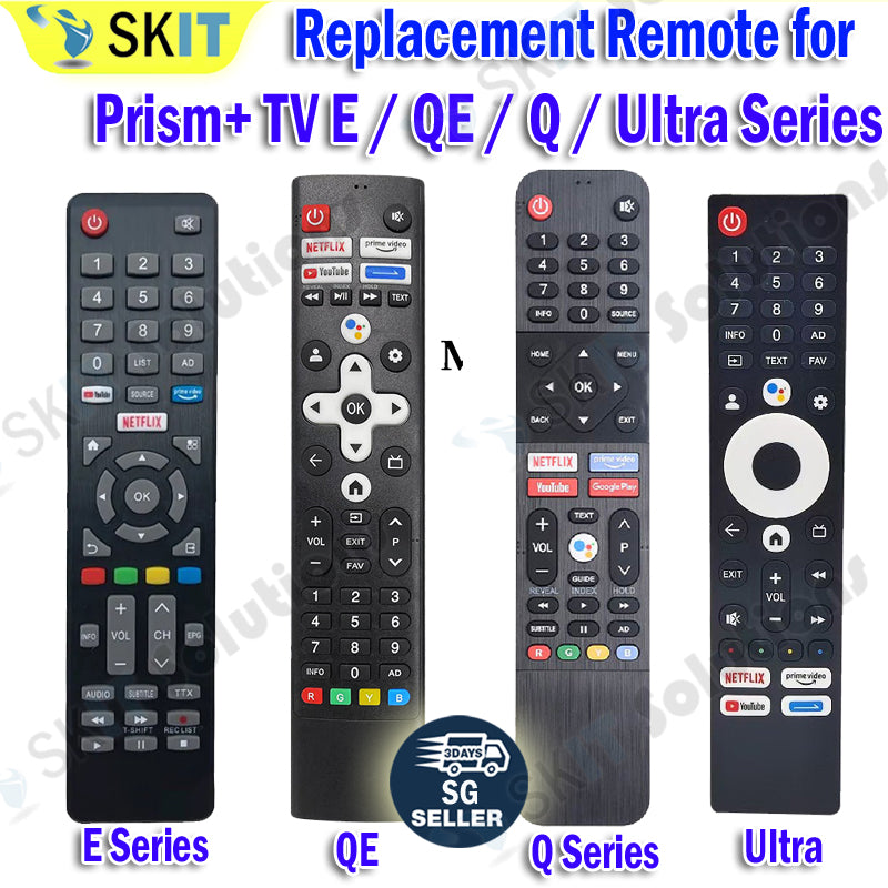 Replacement Remote for PRISM+ Q / E / QE / Ultra Series Smart TV
