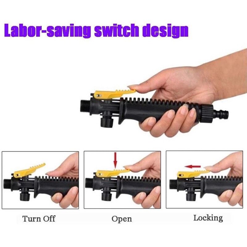 Car Beauty Wax Water Cleaning Gun High Pressure Spray Tool Aircon Gardening Wall Washer Hydro Jet