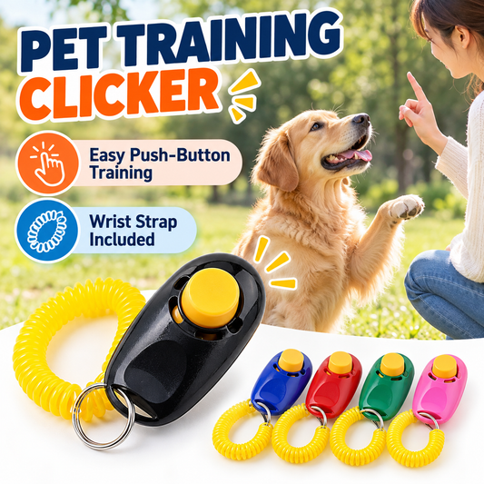 Pet Training Clicker for Dogs & Cats with Wrist Strap