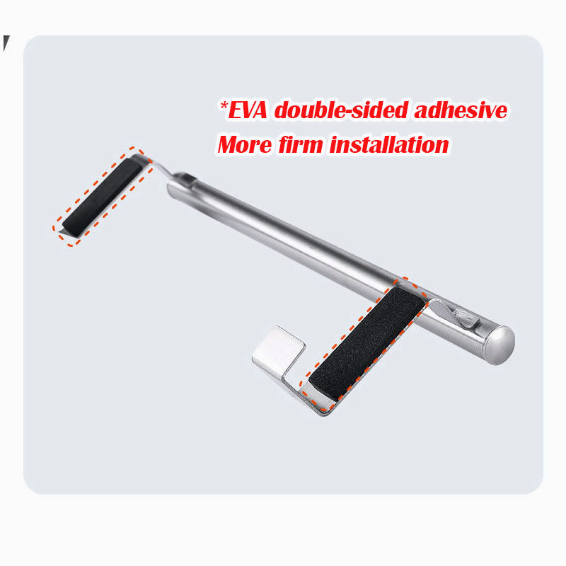 Stainless Steel Hanging Towel Rack Over Cabinet Door Rail Holder Kitchen Bathroom Organizer 2 Sizes