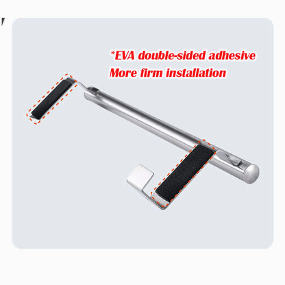 Stainless Steel Hanging Towel Rack Over Cabinet Door Rail Holder Kitchen Bathroom Organizer 2 Sizes