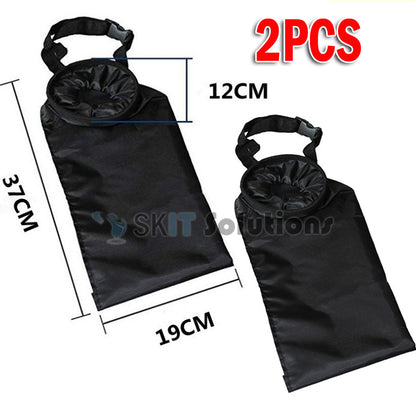 2PCS Car Garbage Bag Trash Can Back Seat Headrest Portable Foldable Leakproof Storage Organizer