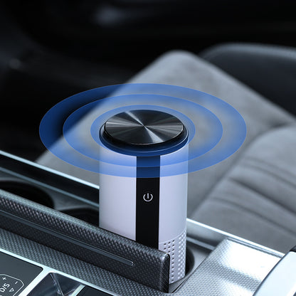 Portable Wireless Mini Car Air Purifier HEPA Filter Negative Ioniser Ion Cleaner Bacteria Dust