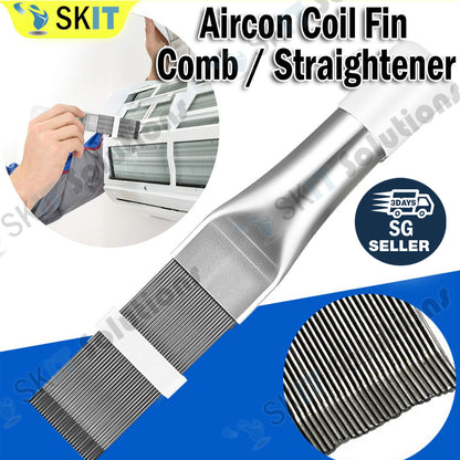 Air Conditioner Fin Comb AC Coil Cleaner Straightener Aircon Condenser Radiator Fin Repair Tool Brush