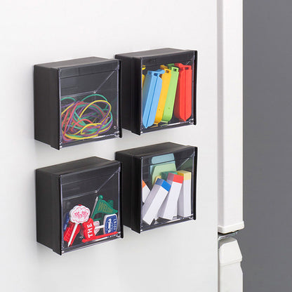 Magnetic Storage Holder Box Basket Organizer with Strong Magnet for Refrigerator Office Accessories