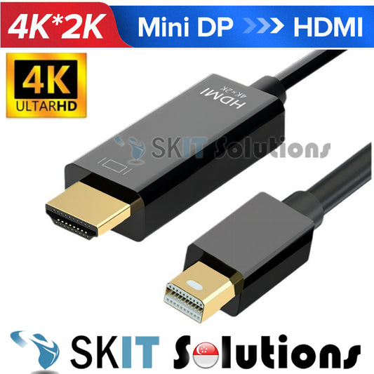 Mini DP Displayport to HDMI - Compatible Adapter Cable 4K Thunderbolt 2 Converter For MacBook Air 13 iMac Chromebook