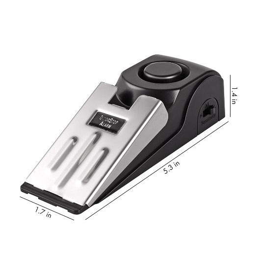 Anti-Theft Security Door Stopper Alarm Sensor 120 Decibel Door Stop Home Travel Floor Wedge Doorstop