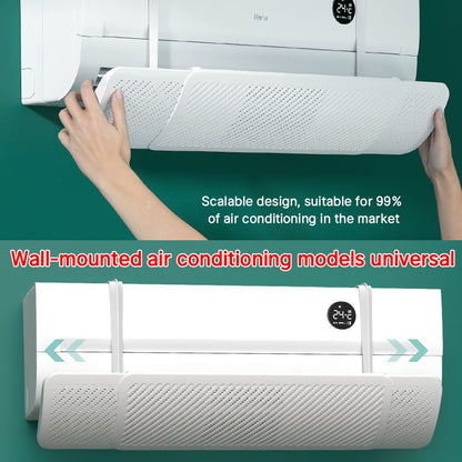 57-92cm Retractable Air Conditioner Wind Shield Aircon Deflector Adjustable Universal AC Windshield