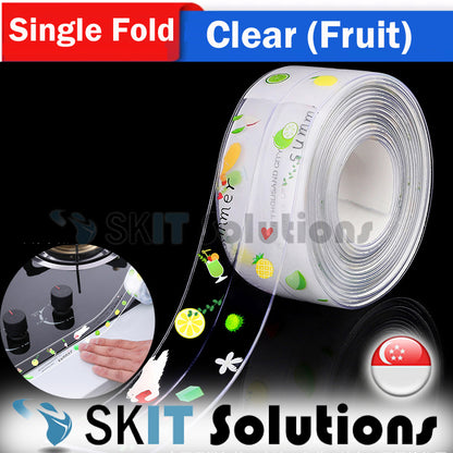 Upgraded Single / Double Fold Caulk Tape Self Adhesive Mildew Sealing Wonder Tape Sealant Sealer Strip for Kitchen Bathroom