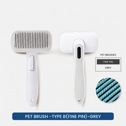 Self-Cleaning Pet Grooming Brush for Cats & Dogs