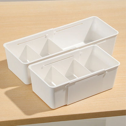 Expandable Drawer Storage Box Organizer Bin Divider Adjustable Tray Organiser Kitchen Cabinet Wardrobe