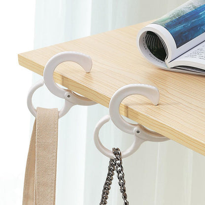 1pc Adjustable S-Shaped Hook Safety Buckle Closet Rod Clothes Bag Foldable Travel S Hanger Baby Pram