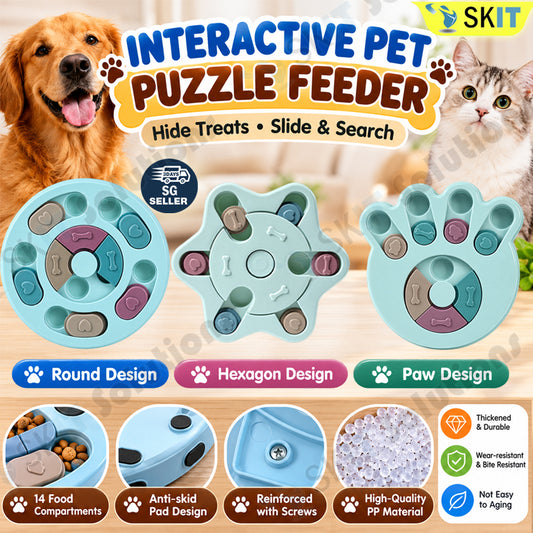 Interactive Pet Puzzle Feeder Toy for Dogs & Cats
