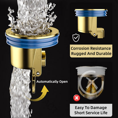 Brass Floor Drain Core Rapid Drainage Odor Insect Proof Bathroom Sewer Trap Shower Strainer Cover