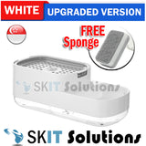 Upgraded 2in1 Dish Soap Dispenser Cleaning Ball Storage Box FREE Sponge Press Type Manual Kitchen Detergent Dispensing