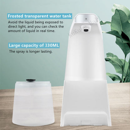 330ml Automatic Touchless Smart Auto Foam Soap Dispenser Holder Handfree Infrared Motion Sensor Battery/USB Rechargeable