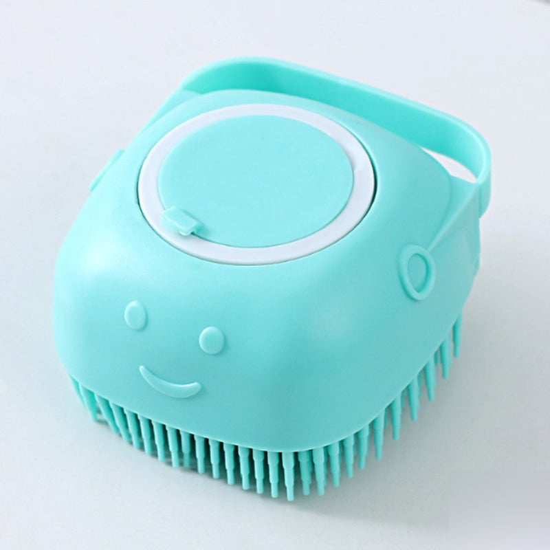 2-in-1 Pet Shampoo Massage Brush with 60ml Dispenser
