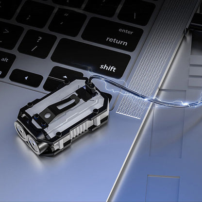 Portable Mini Flashlight Torch COB LED Work Light Waterproof USB-C Rechargeable Magnetic Emergency Lamp