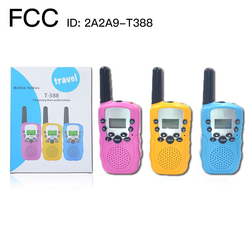 2Pcs / 3Pcs Mini Walkie Talkie 22 Channels Push Talk LCD Screen Range 3-5Km Radio Gift Kids Game Toys