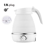 600ML Mini Folding Electric Travel Water Kettle 304 Stainless Steel Food Grade Silicone Kitchen Foldable Kettles Teapot