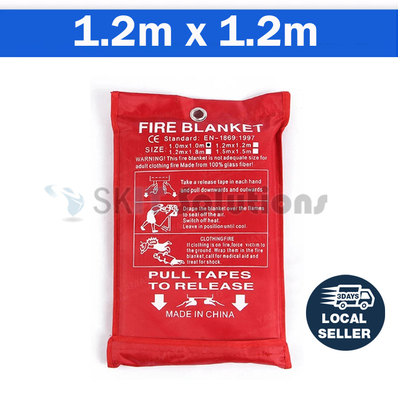 Emergency Fire Blanket Fiberglass Fireproof Safety Escape Tool for Kitchen Home Office Car