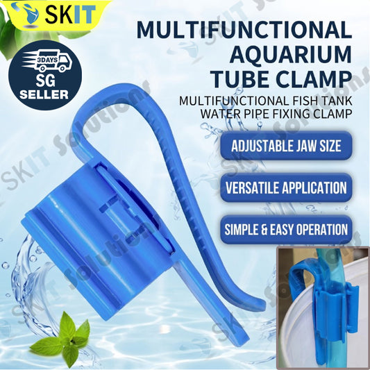 Aquarium Tube Holder Pail Clip Water Change Hose Pipe Clamp Filter Hose Holder Fish Tank Clip