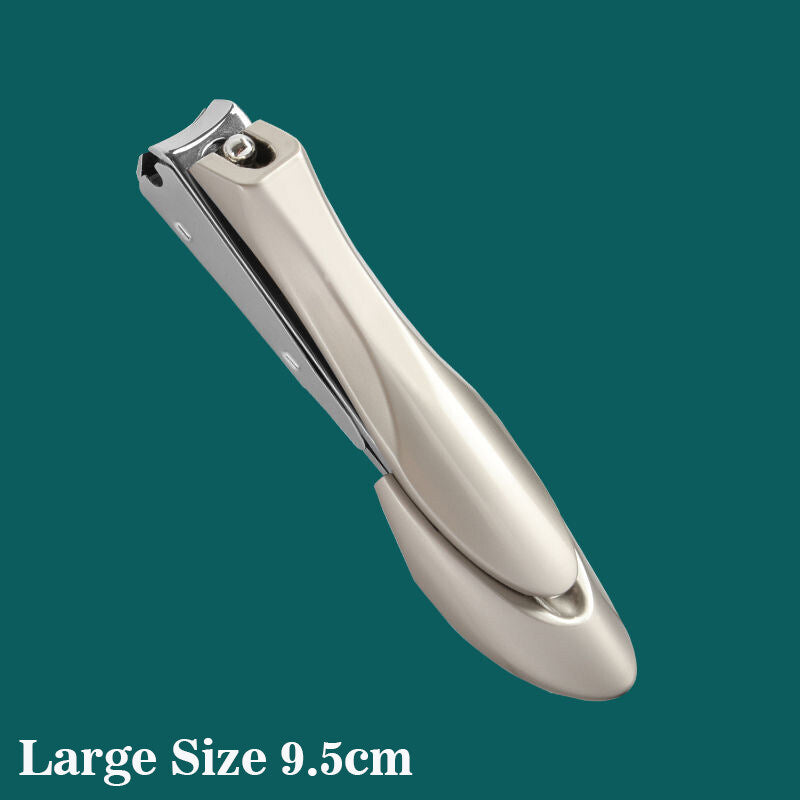 Ultra-Thin Portable Premium Folding Nail Clipper Double Head Dual-Purpose Stainless Steel Nail Cutter Manicure Tool