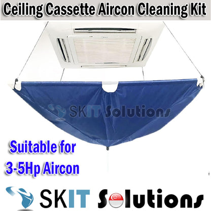 Open Type Ceiling Air Conditioner Cleaning Kit Air Con Washing Cover Bag Water Collector Pipe Cassette Central Aircon