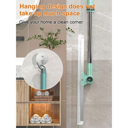 35cm/50cm Silicone Scraper Broom Wiper Extendable Rotatable Floor Glass Window Cleaning Tool Bathroom Mop