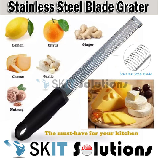 Stainless Steel Cheese Grater Lemon Citrus Zester Sharp Blade Ginger Grating Scraping Tool with Cover