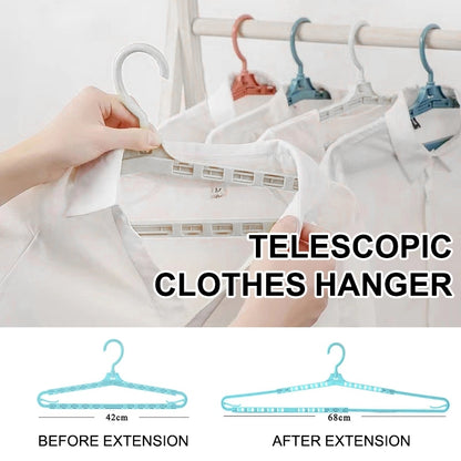 Super Long Retractable Telescopic Clothes Hanger 360° Rotating Hook Laundry Rack Space Saving Towel