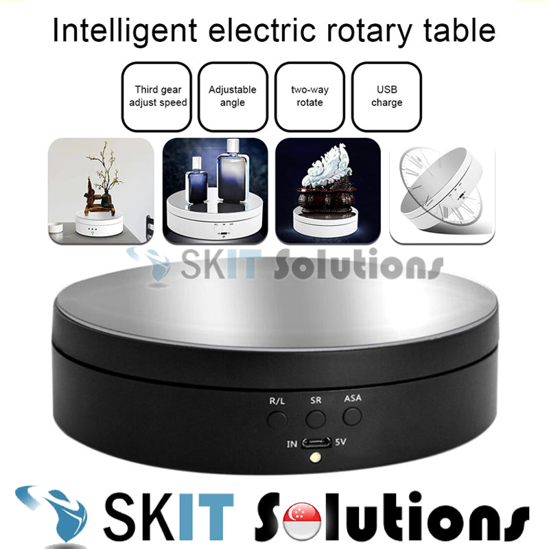 Rotating Display Stand 360 Degree Rotating Turntable Display Stand with USB Power Cable for Photography Products Jewelry