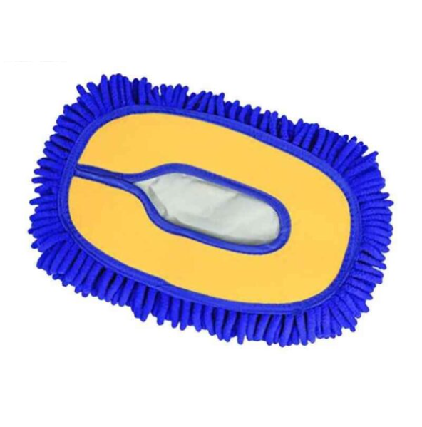 2-In-1 Car Cleaning Brush Telescoping Long Handle Mop Chenille Microfiber Broom Pole Car Wash Tool