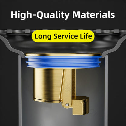Brass Floor Drain Core Rapid Drainage Odor Insect Proof Bathroom Sewer Trap Shower Strainer Cover