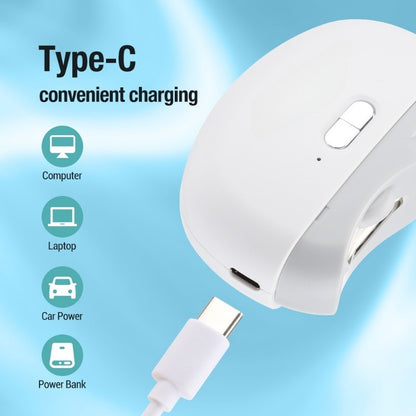 2in1 Electric Auto Nail Clipper Automatic Nail Trimmer Grinder Polisher Rechargeable LED Light Safe