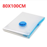 Travel Vacuum Storage Bag Space Saving Saver Sealer Compression Sealing Bags Double Zipper Seal Clothes Pillow Organizer