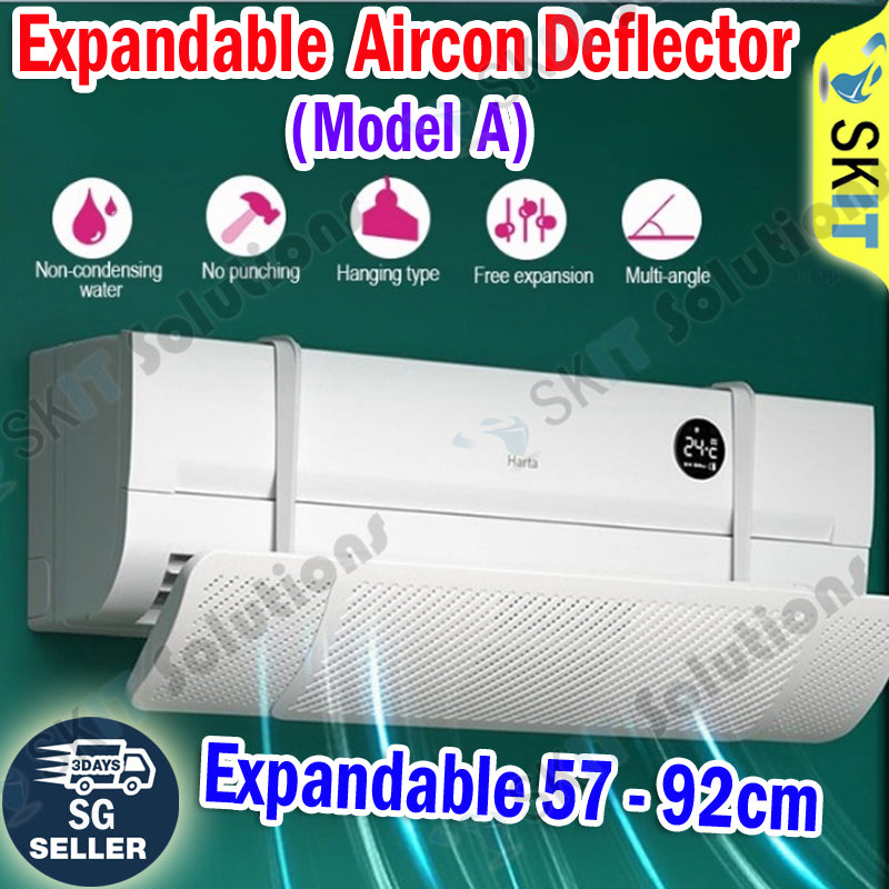 8 Leaf Air Conditioner Wind Deflector Anti Direct Blowing Adjustable Aircon Shield AC Windshield