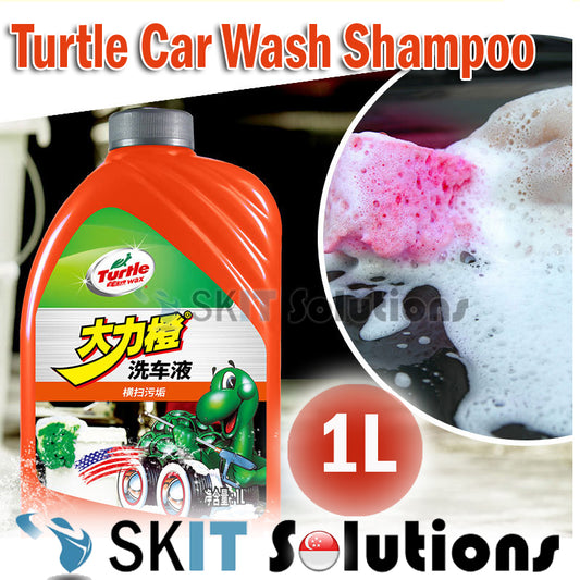 Turtle Dali Orange Automotive Car Wash Liquid Shampoo Foam Care 1L High Performance Gloss Washing Strong Dirt Removal