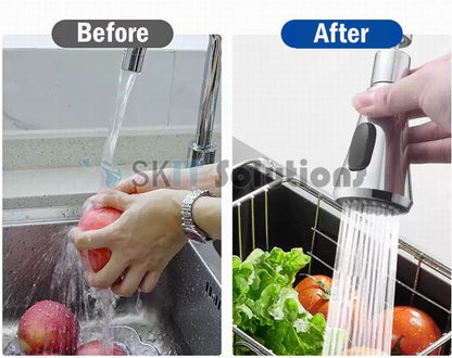 360° Rotate Tap Faucet Aerator Extender w/ 3 Function Mode Kitchen Bathroom Splash Filter Nozzle Spray Head Water Saving