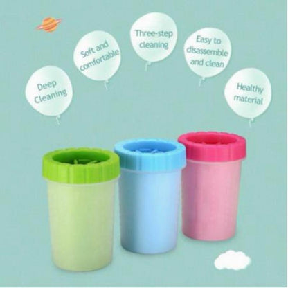 Portable Silicone Pet Paw Washer Cup for Dogs & Cats