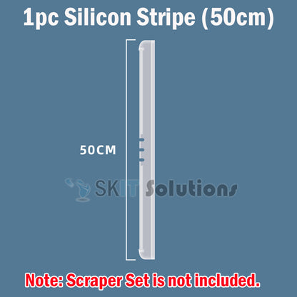 35cm/50cm Silicone Scraper Broom Wiper Extendable Rotatable Floor Glass Window Cleaning Tool Bathroom Mop