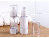 Travel Press Type Mini Vacuum Airless Spray/Lotion Pump Bottle Empty Refillable Cosmetic Body Cream Storage Dispenser