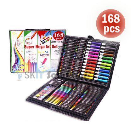 208pcs/168pcs/150pcs Kid Art Set Color Pencil Marker Drawing Painting Water Crayon Goodie Bag Stationery Children Gifts