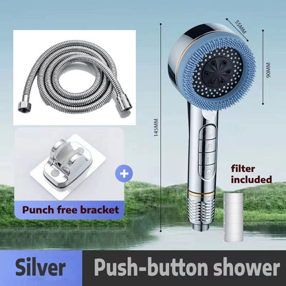 German Premium Shower Head Handheld High Pressure Showerhead Spa Massage Filtered Spray Gun Bathroom