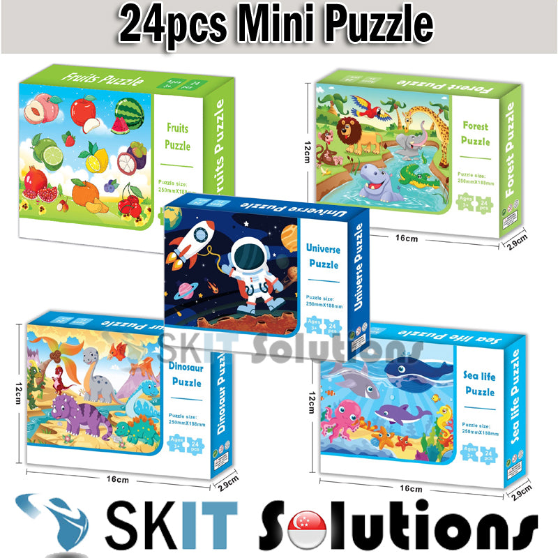 24pcs Puzzle Jigsaw for Toddler Kids Educational Toys Goodies Bag Idea Early Learning Toy Childhood Education Children