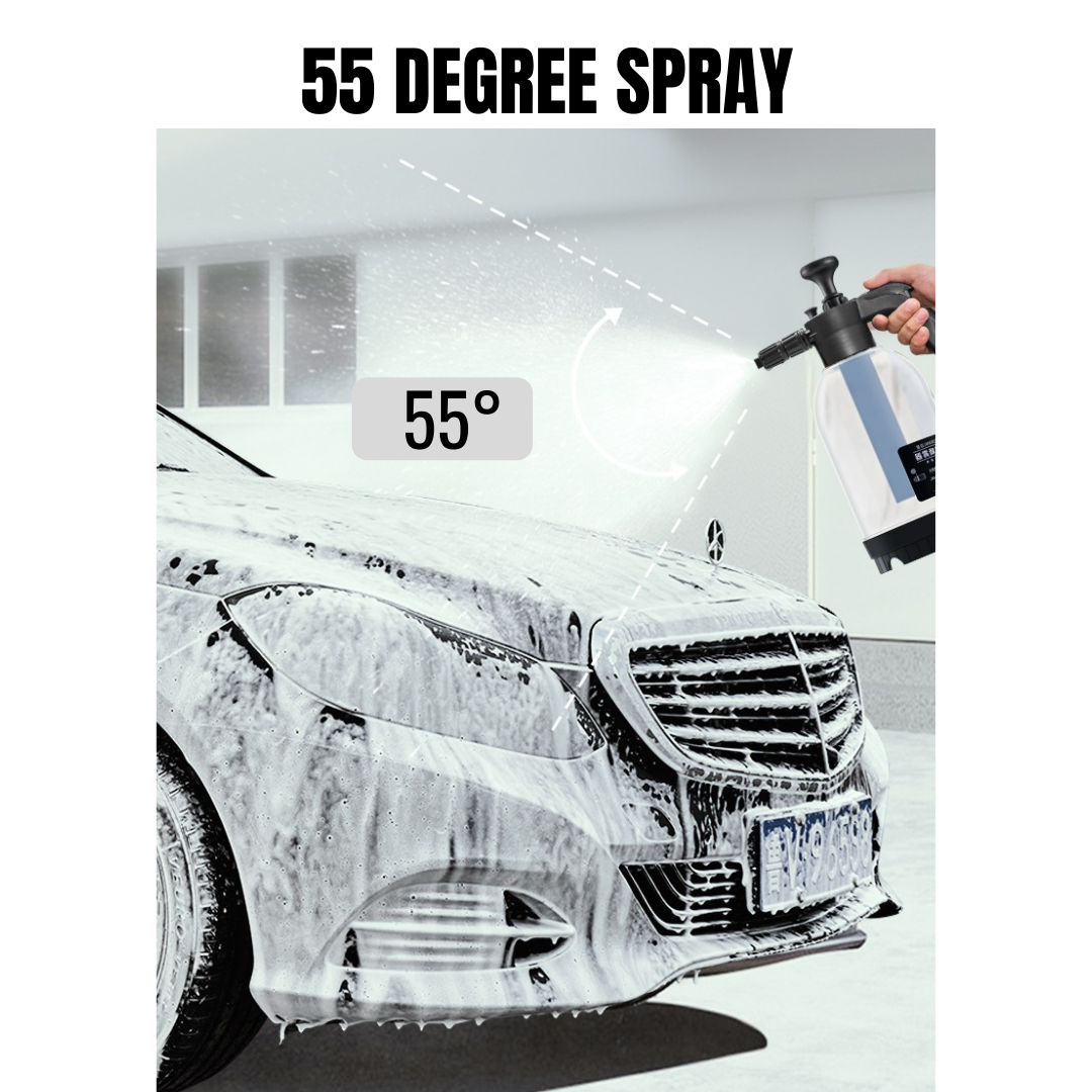 2000ML Pressurized Car Wash Snow Foam Sprayer Bottle High Pressure Spray Manual Air Pressure Aircon Washing Cleaning